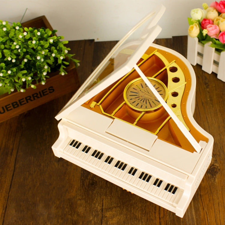 Mechanical Classical Ballerina Girl Dancer the Piano Music Box(White) - Music Box by PMC Jewellery | Online Shopping South Africa | PMC Jewellery | Buy Now Pay Later Mobicred