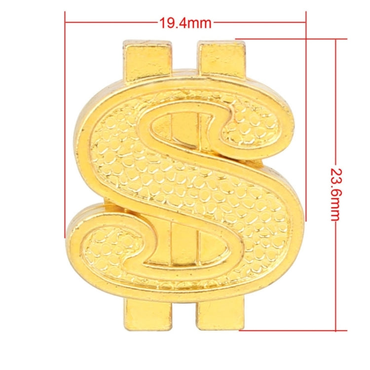 Universal 8mm Dollar Style Plastic Car Tire Valve Caps, Pack of 4(Gold) - Tire Valve Caps by PMC TechLife | Online Shopping South Africa | PMC TechLife | Buy Now Pay Later Mobicred