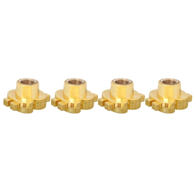 Universal 8mm Dollar Style Plastic Car Tire Valve Caps, Pack of 4(Gold) - Tire Valve Caps by PMC TechLife | Online Shopping South Africa | PMC TechLife | Buy Now Pay Later Mobicred