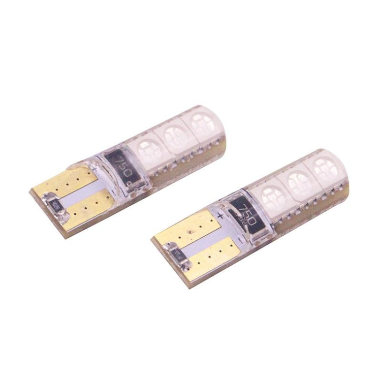 2 PCS T10 2W 120-140LM 6 LED Ice Blue 5050 LED Brake Light for Vehicles, DC12V - Clearance Lights by PMC Jewellery | Online Shopping South Africa | PMC Jewellery | Buy Now Pay Later Mobicred