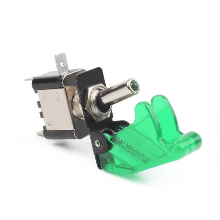 Flip Cover Nitrous Arming Switch with Green LED Indicator (Vehicle DIY), Green - Car Switches by PMC Jewellery | Online Shopping South Africa | PMC Jewellery