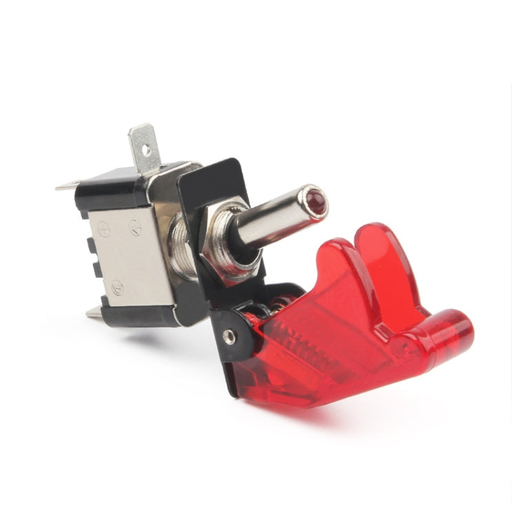 Flip Cover Nitrous Arming Switch with Red LED Indicator (Vehicle DIY), Red - Car Switches by PMC TechLife | Online Shopping South Africa | PMC TechLife | Buy Now Pay Later Mobicred