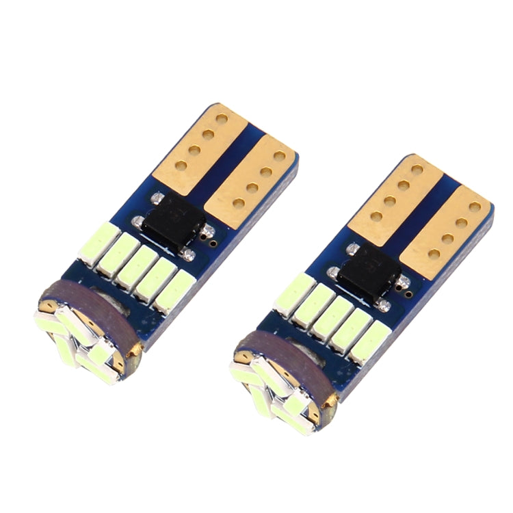 2PCS T10 3W 450LM White Light 15 LED 4014 SMD LED Decode Error-Free Canbus Car Clearance Lamp,DC12V - Clearance Lights by PMC TechLife | Online Shopping South Africa | PMC TechLife | Buy Now Pay Later Mobicred