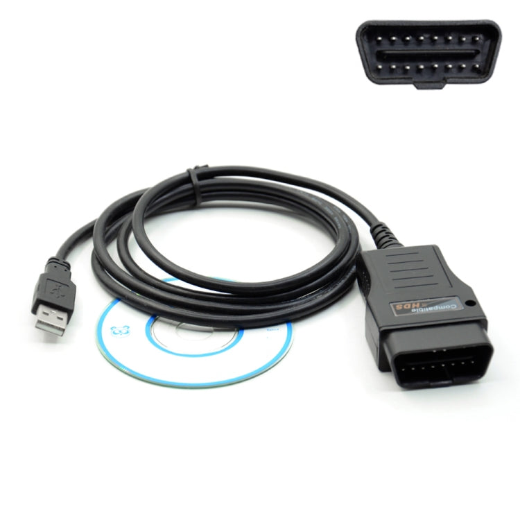 HDS 16 Pin OBDII USB Interface Diagnostic Cable for Honda - Cables & Connectors by PMC TechLife | Online Shopping South Africa | PMC TechLife | Buy Now Pay Later Mobicred