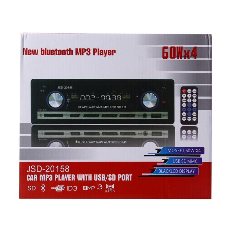 JSD-520 Car MP3 Player with Remote Control, Support FM, BT, USB / SD / MMC - Car MP3 & MP4 & MP5 by PMC Jewellery | Online Shopping South Africa | PMC Jewellery | Buy Now Pay Later Mobicred