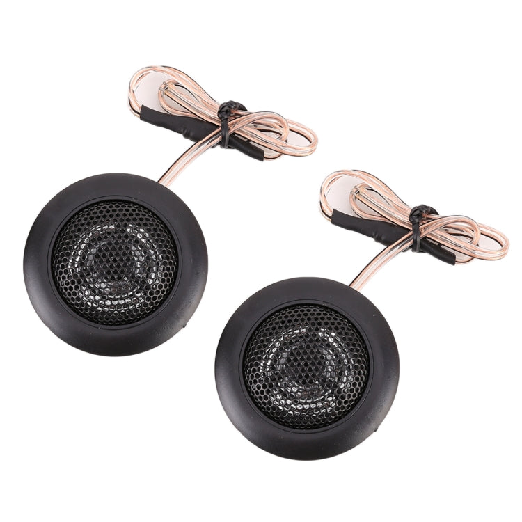 2 PCS 500W High Efficiency Mini Dome Tweeter Speakers for Car Audio System(Black) - Car Amplifiers by PMC TechLife | Online Shopping South Africa | PMC TechLife | Buy Now Pay Later Mobicred