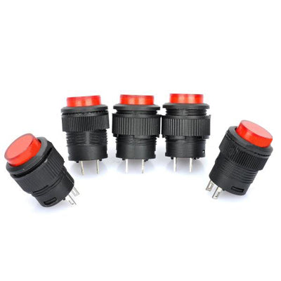 R16-503 Non-Locked 16mm 2-Pin Push Button Switch (5 Pcs in One Package, the Price is for 5 Pcs) - Car Switches by PMC Jewellery | Online Shopping South Africa | PMC Jewellery