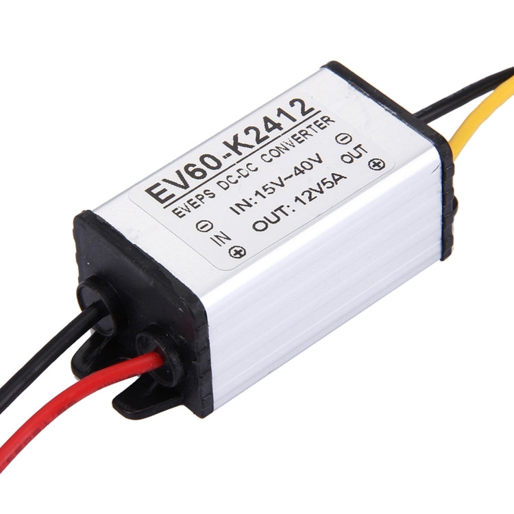EV60-K2412 15-40V To 12V 5A 60W Car Audio Power Adapter DC-DC Converter Step Down Module - Voltage Stabilizer by PMc TechLife | Online Shopping South Africa | PMc TechLife | Buy Now Pay Later Mobicred
