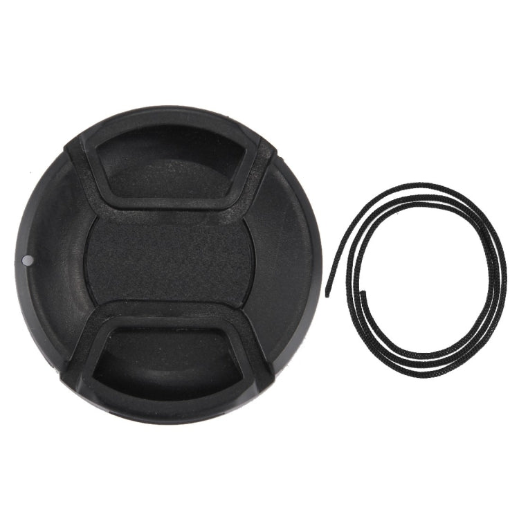 62mm Center Pinch Camera Lens Cap(Black) - Lens Cap by PMC Jewellery | Online Shopping South Africa | PMC Jewellery