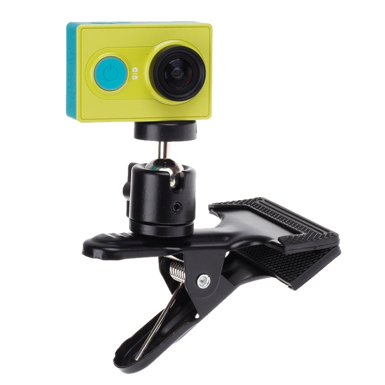 360 Degree Rotation Backpack Hat Clip Fast Clamp Mount for Xiaomi Yi Sport Camera - Holder by TMC | Online Shopping South Africa | PMC TechLife | Buy Now Pay Later Mobicred
