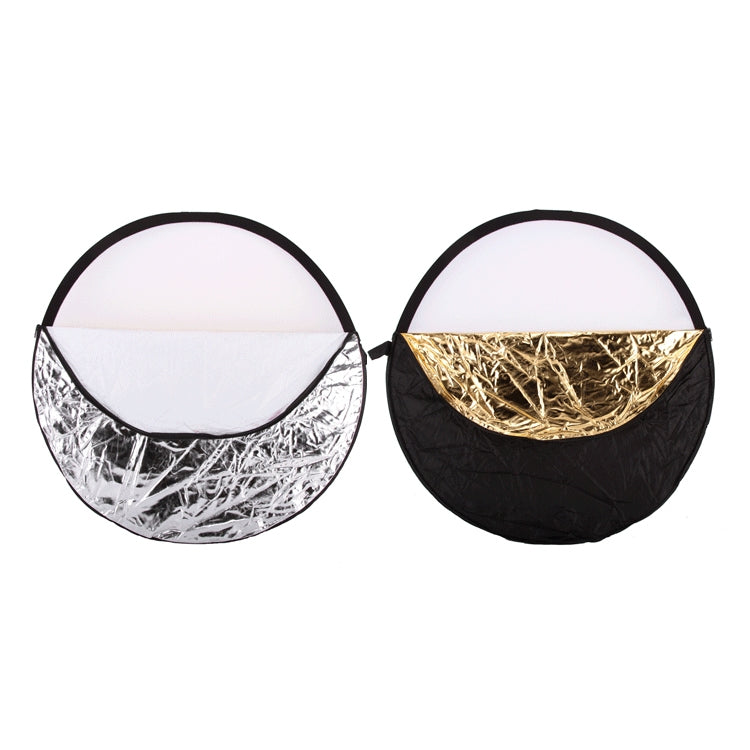 5 in 1 (Silver / Translucent / Gold / White / Black) Folding Reflector Board (80cm) - free shipping - PMC TechLife - Order now!