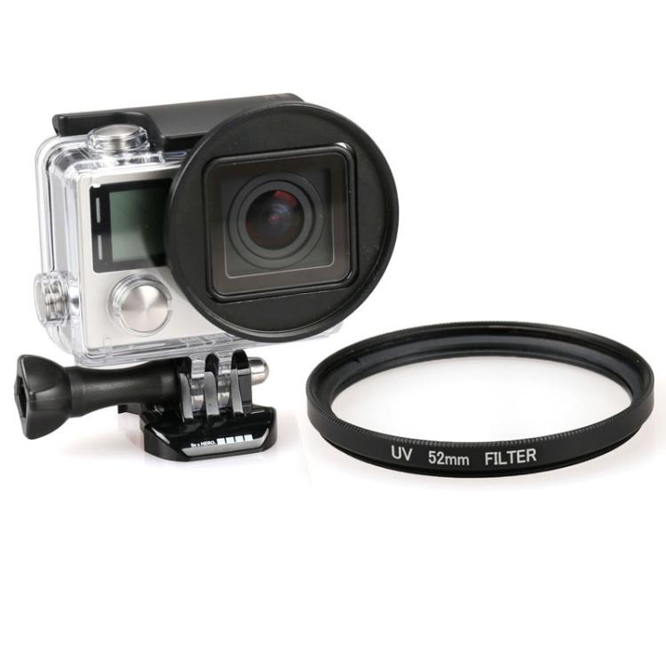 52mm Round Circle UV Lens Filter for GoPro HERO4 / 3+ - Lens Filter by PMC TechLife | Online Shopping South Africa | PMC TechLife | Buy Now Pay Later Mobicred