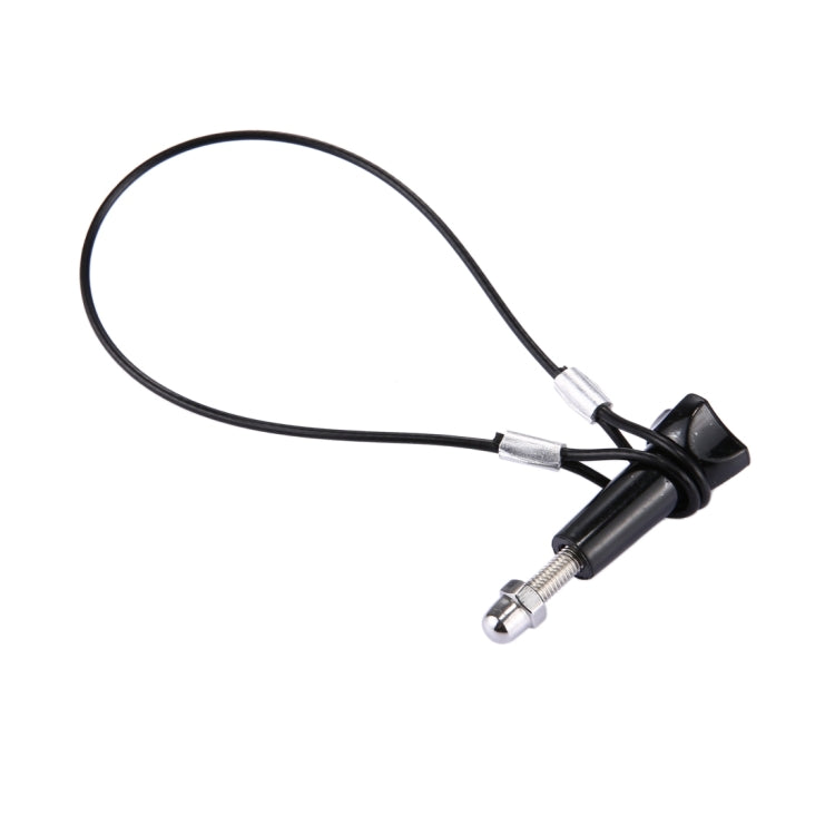 Stainless Steel Lanyard / Tether with Screw for GoPro HERO11 Black/HERO10 Black / HERO9 Black /HERO8 Black /7 /6/ 5 /5 Session /4 /3+ /3 /2 /1(Black) - Screws by PMC Jewellery | Online Shopping South Africa | PMC Jewellery | Buy Now Pay Later Mobicred