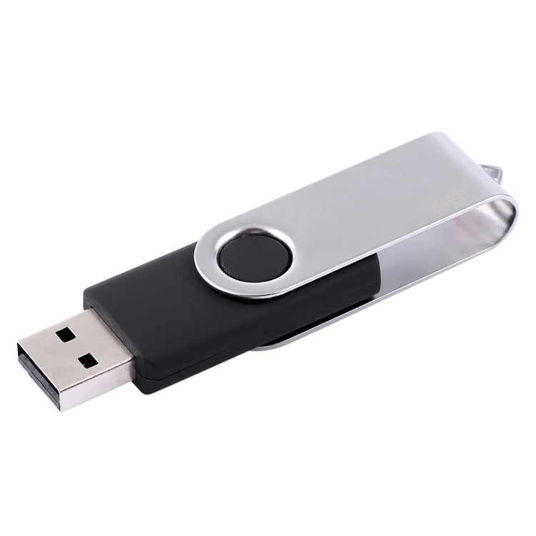 64GB Twister USB 2.0 Flash Disk(Black) - USB Flash Drives by PMC TechLife | Online Shopping South Africa | PMC TechLife | Buy Now Pay Later Mobicred