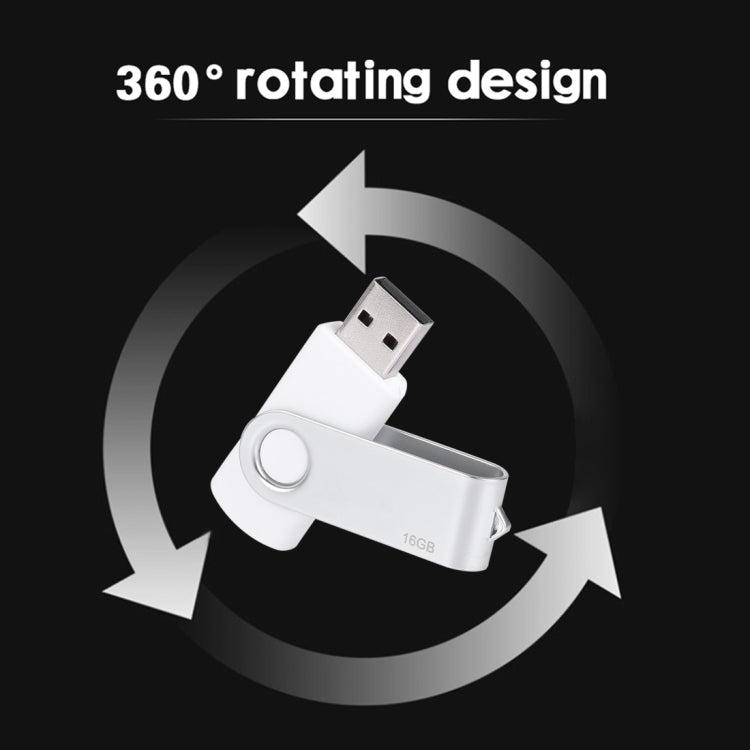 16GB Twister USB 2.0 Flash Disk(White) - USB Flash Drives by PMc TechLife | Online Shopping South Africa | PMc TechLife | Buy Now Pay Later Mobicred