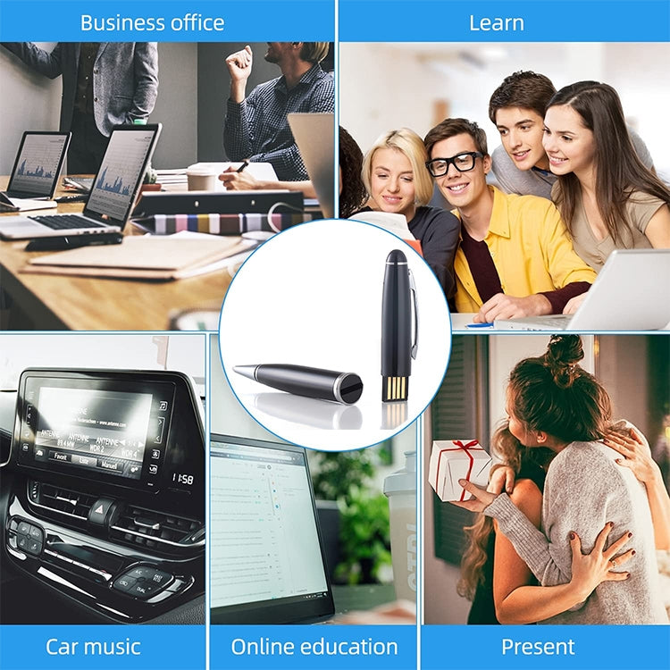 2 in 1 Pen Style USB Flash Disk, Black (32GB) - USB Flash Drives by PMC TechLife | Online Shopping South Africa | PMC TechLife | Buy Now Pay Later Mobicred