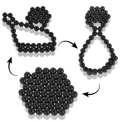 DIY Magic Puzzle / Buckyballs Magnet Balls with 50pcs Magnet Balls (Black) -  by PMC Jewellery | Online Shopping South Africa | PMC Jewellery | Buy Now Pay Later Mobicred