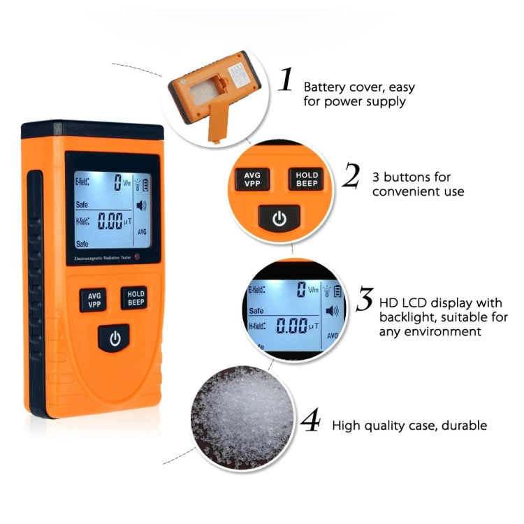 BENETECH GM3120 Electromagnetic Radiation Tester - Radiation Detector by BENETECH | Online Shopping South Africa | PMC TechLife | Buy Now Pay Later Mobicred