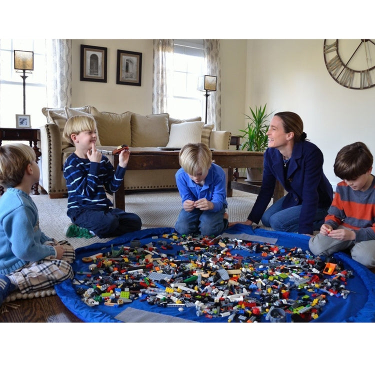 Foldable Kid Toys Storage Bag, Size:1.5 x 1.5m(Dark Blue) - Storage Bags by PMC TechLife | Online Shopping South Africa | PMC TechLife | Buy Now Pay Later Mobicred