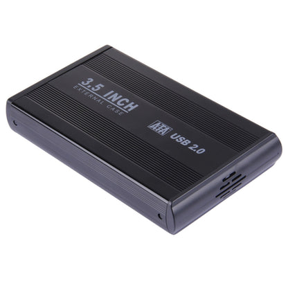 3.5 inch HDD SATA External Case, Support USB 2.0(Black) - HDD Enclosure by PMC Jewellery | Online Shopping South Africa | PMC Jewellery | Buy Now Pay Later Mobicred