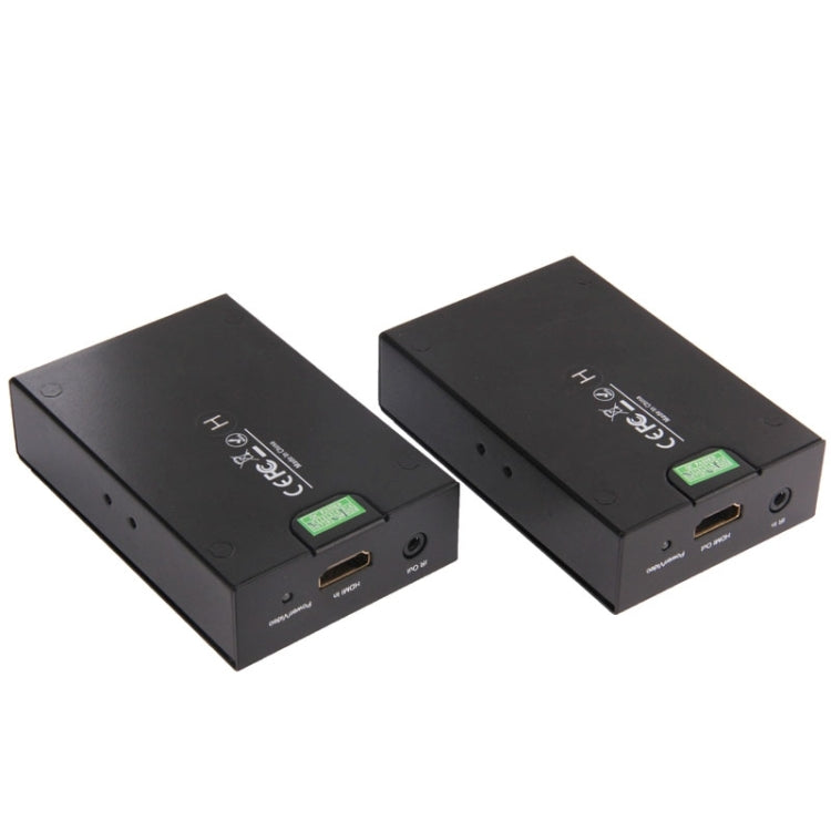 HDMI Extender Over Cat5e / 6 (EU Plug)(Black) - Amplifier by PMC Jewellery | Online Shopping South Africa | PMC Jewellery | Buy Now Pay Later Mobicred
