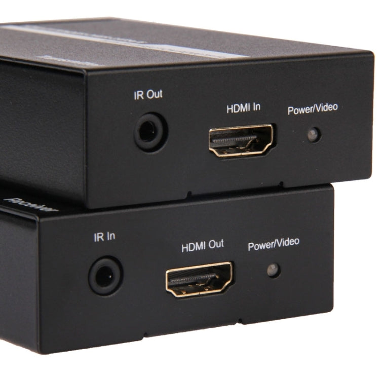 HDMI Extender Over Cat5e / 6 (EU Plug)(Black) - Amplifier by PMC Jewellery | Online Shopping South Africa | PMC Jewellery | Buy Now Pay Later Mobicred