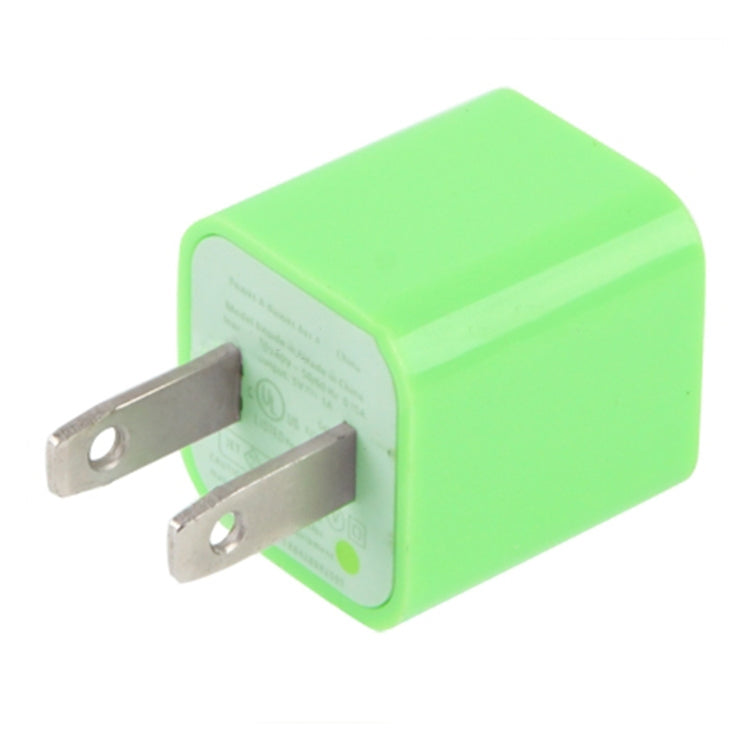 US Plug USB Charger(Green) - USB Charger by PMC Jewellery | Online Shopping South Africa | PMC Jewellery | Buy Now Pay Later Mobicred