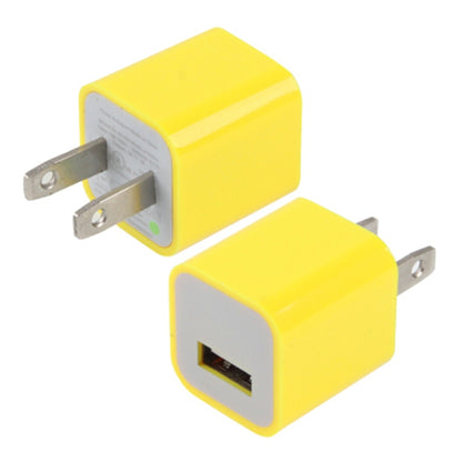 US Plug USB Charger(Yellow) - USB Charger by PMC Jewellery | Online Shopping South Africa | PMC Jewellery | Buy Now Pay Later Mobicred