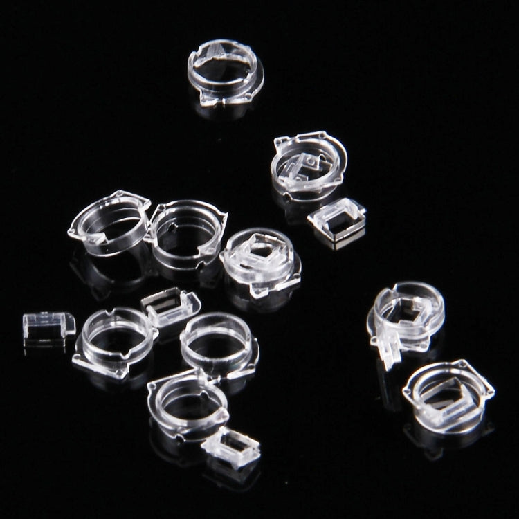 100 PCS Transparent Plastic Camera Lens Frame for iPhone 5 & 5S & 5C(Transparent) - iPhone 5 Parts by PMc TechLife | Online Shopping South Africa | PMc TechLife | Buy Now Pay Later Mobicred