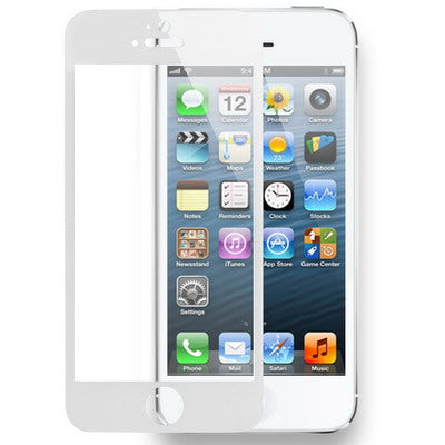 Tempered Glass Protective Film for iPhone 5 & 5S & 5C(White) - Tempered Glass Film by PMC Jewellery | Online Shopping South Africa | PMC Jewellery