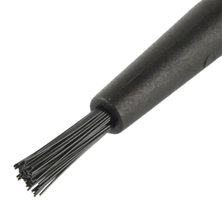 Electronic Component Round Handle Antistatic Cleaning Brush, Length: 14cm(Black) - free shipping - PMC TechLife - Order now!