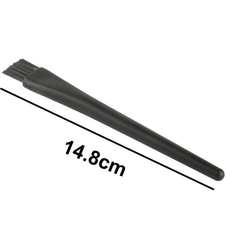 Electronic Component 11 Beam Round Handle Antistatic Cleaning Brush, Length: 14.8cm(Black) - free shipping - PMC TechLife - Order now!