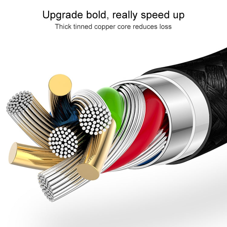 3m Nylon Netting Style USB Data Transfer Charging Cable for iPhone, iPad(Orange) - free shipping - PMC Jewellery - Order now!