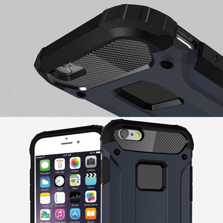 For iPhone 6 & 6s Tough Armor TPU + PC Combination Case(Navy Blue) - More iPhone Cases by PMC Jewellery | Online Shopping South Africa | PMC Jewellery | Buy Now Pay Later Mobicred