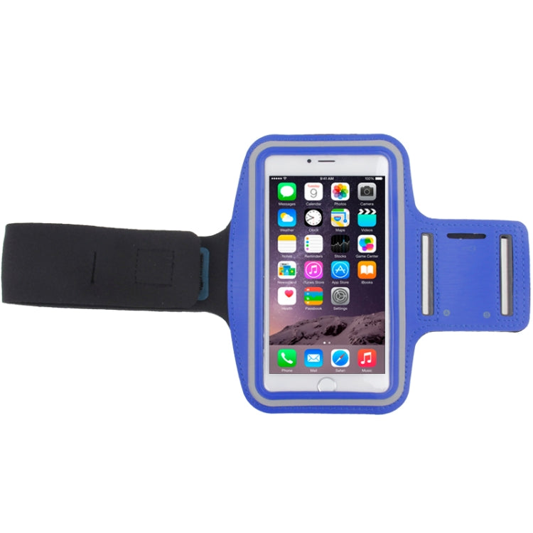 Sport Armband Case with Earphone Hole and Key Pocket for iPhone 6 Plus(Dark Blue) - More iPhone Cases by PMC Jewellery | Online Shopping South Africa | PMC Jewellery | Buy Now Pay Later Mobicred