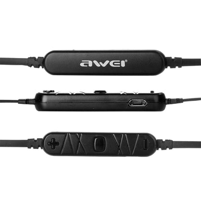 awei A920BL Wireless Bluetooth Sports Stereo Earphones(Black) - Sport Earphone by awei | Online Shopping South Africa | PMC Jewellery | Buy Now Pay Later Mobicred