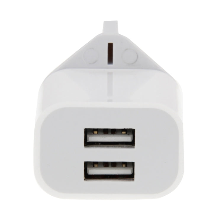 2-Ports 5V 2A USB Charger Adapter(White) - USB Charger by PMC Jewellery | Online Shopping South Africa | PMC Jewellery | Buy Now Pay Later Mobicred