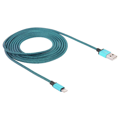 2m Woven Style 8 Pin to USB Sync Data / Charging Cable(Blue) - Normal Style Cable by PMC Jewellery | Online Shopping South Africa | PMC Jewellery | Buy Now Pay Later Mobicred