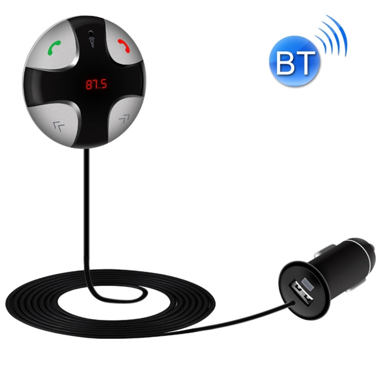 FM29B Bluetooth FM Transmitter Hands-free Car Kit, Car Charger, For iPhone, Galaxy, Sony, Lenovo, HTC, Huawei, and other Smartphones - Bluetooth Car Kits by PMC Jewellery | Online Shopping South Africa | PMC Jewellery | Buy Now Pay Later Mobicred