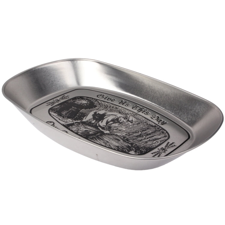 Stainless Steel Multi-purpose Tray Fruit Bowl Dessert Plate (Random Delivery) - Gadgets by PMC TechLife | Online Shopping South Africa | PMC TechLife | Buy Now Pay Later Mobicred