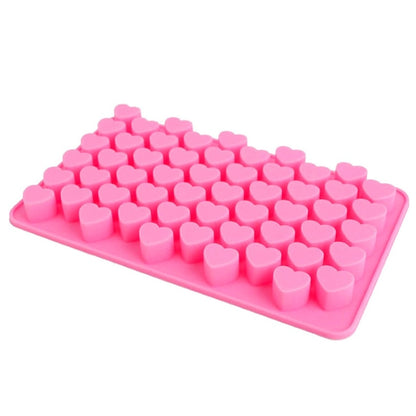 Creative Heart Shape 55-Grid Ice Cube Tray(Pink) - Food Molds by PMC Jewellery | Online Shopping South Africa | PMC Jewellery | Buy Now Pay Later Mobicred