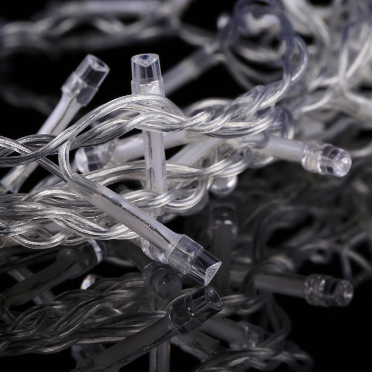 Waterproof  String Light, Length: 10m, 100 LED Light with Controller, Flashing / Fading / Chasing Effect, AC 220V, EU Plug(White Light) - Holiday Lights by PMC TechLife | Online Shopping South Africa | PMC TechLife | Buy Now Pay Later Mobicred