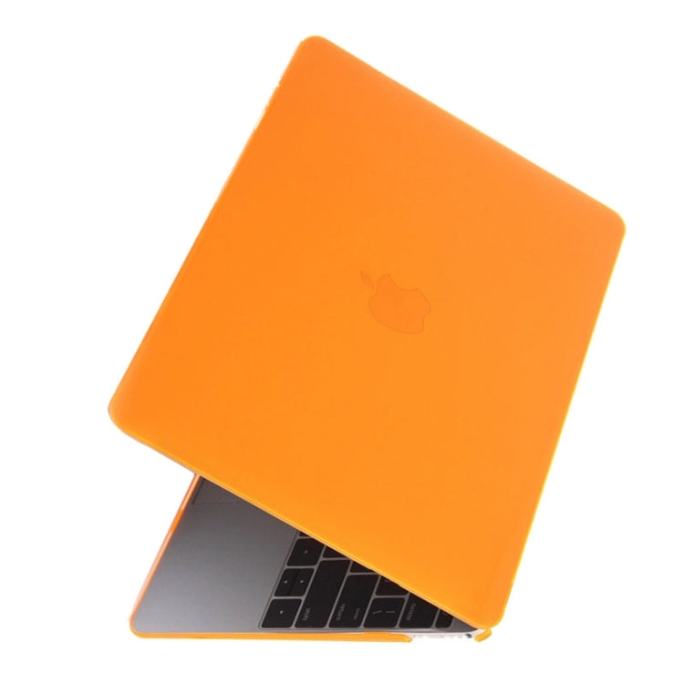 Colored Transparent Crystal Hard Protective Case for Macbook 12 inch(Orange) - MacBook Pro Cases by PMC Jewellery | Online Shopping South Africa | PMC Jewellery