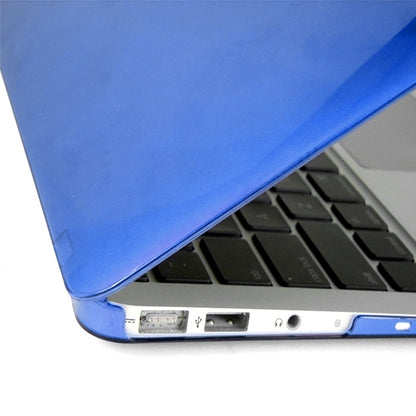 ENKAY for MacBook Air 11.6 inch (US Version) / A1370 / A1465 4 in 1 Crystal Hard Shell Plastic Protective Case with Screen Protector & Keyboard Guard & Anti-dust Plugs(Dark Blue) - MacBook Air Cases by ENKAY | Online Shopping South Africa | PMC Jewellery | Buy Now Pay Later Mobicred