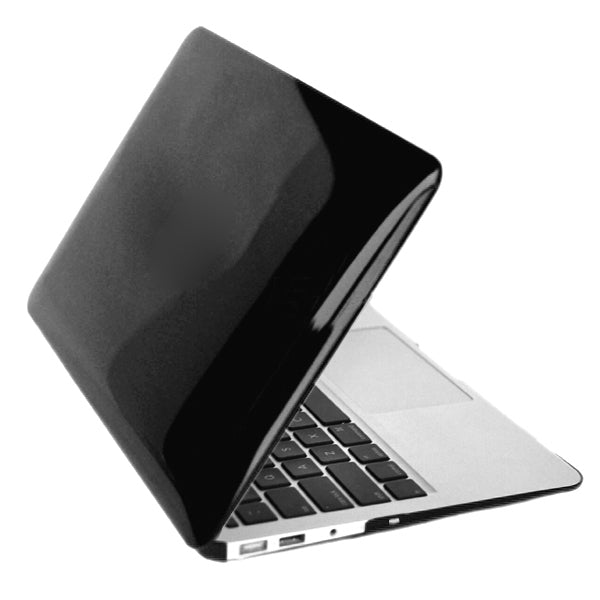 ENKAY for MacBook Air 13.3 inch (US Version) / A1369 / A1466 4 in 1 Crystal Hard Shell Plastic Protective Case with Screen Protector & Keyboard Guard & Anti-dust Plugs(Black) - MacBook Air Cases by ENKAY | Online Shopping South Africa | PMC Jewellery | Buy Now Pay Later Mobicred