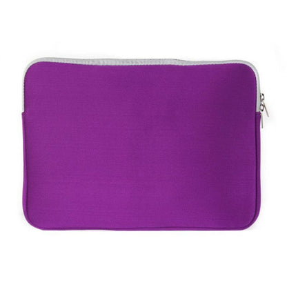 Double Pocket Zip Handbag Laptop Bag for Macbook Pro 15 inch(Purple) - Protective Bags by PMC Jewellery | Online Shopping South Africa | PMC Jewellery | Buy Now Pay Later Mobicred