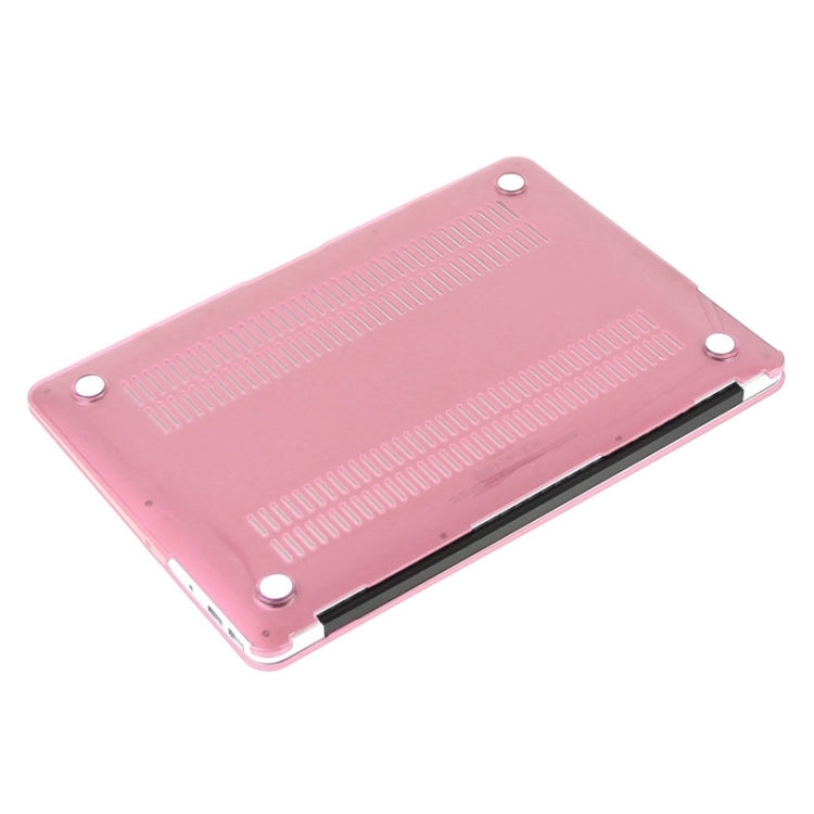 ENKAY for Macbook Air 11.6 inch (US Version) / A1370 / A1465 Hat-Prince 3 in 1 Crystal Hard Shell Plastic Protective Case with Keyboard Guard & Port Dust Plug(Pink) - MacBook Air Cases by ENKAY | Online Shopping South Africa | PMC Jewellery | Buy Now Pay Later Mobicred