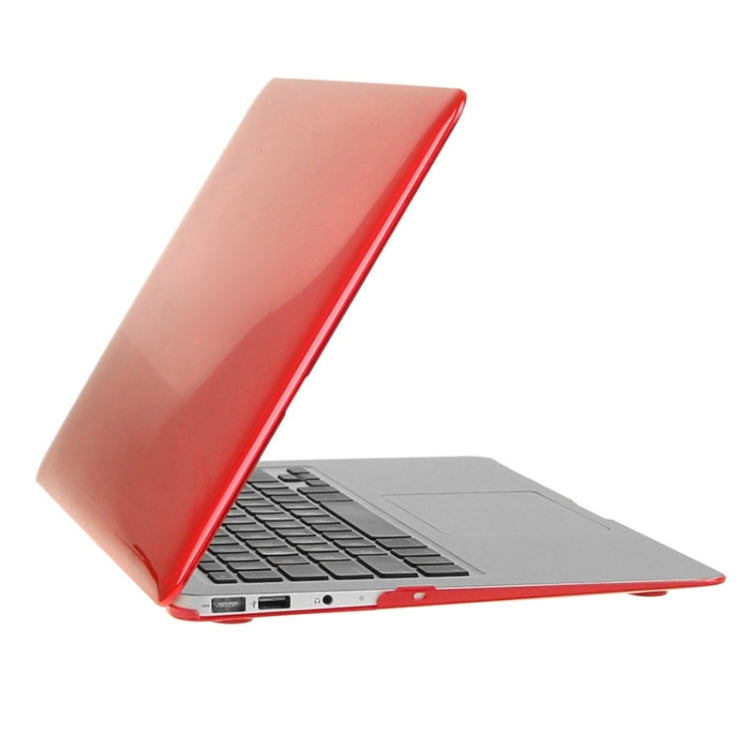 ENKAY for Macbook Air 11.6 inch (US Version) / A1370 / A1465 Hat-Prince 3 in 1 Crystal Hard Shell Plastic Protective Case with Keyboard Guard & Port Dust Plug(Red) - MacBook Air Cases by ENKAY | Online Shopping South Africa | PMC Jewellery | Buy Now Pay Later Mobicred