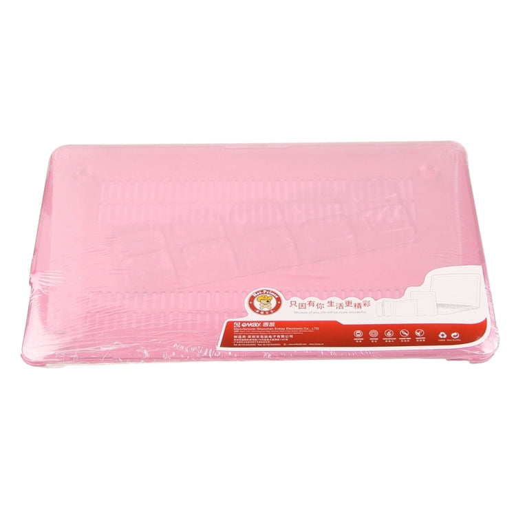 ENKAY for Macbook Air 13.3 inch (US Version) / A1369 / A1466 Hat-Prince 3 in 1 Crystal Hard Shell Plastic Protective Case with Keyboard Guard & Port Dust Plug(Pink) - MacBook Air Cases by ENKAY | Online Shopping South Africa | PMC Jewellery | Buy Now Pay Later Mobicred