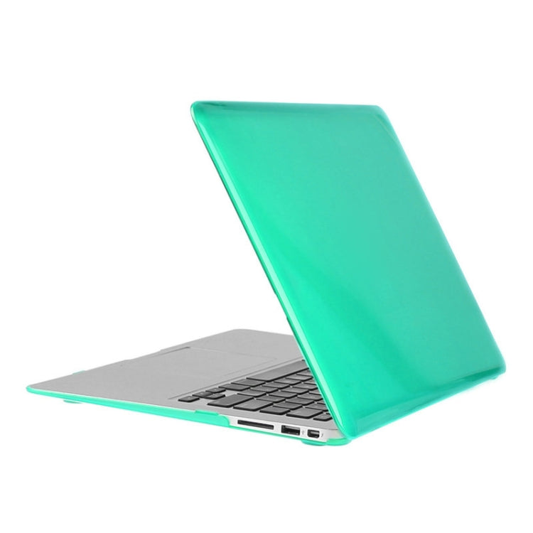 ENKAY for Macbook Air 13.3 inch (US Version) / A1369 / A1466 Hat-Prince 3 in 1 Crystal Hard Shell Plastic Protective Case with Keyboard Guard & Port Dust Plug(Green) - MacBook Air Cases by ENKAY | Online Shopping South Africa | PMC Jewellery | Buy Now Pay Later Mobicred